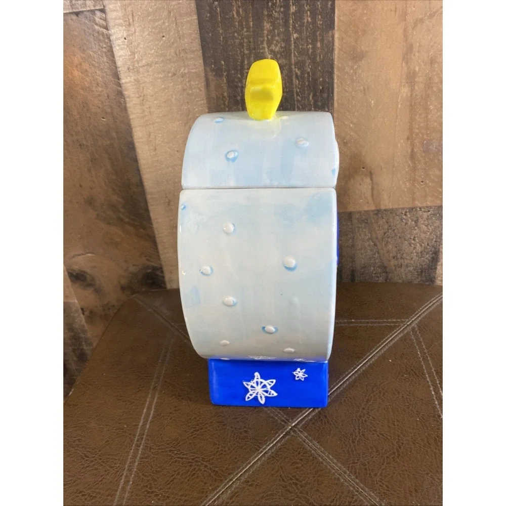 Snowman Ceramic Cookie Great Jar by Design PAC Inc. Christmas Holiday Snow Vtg